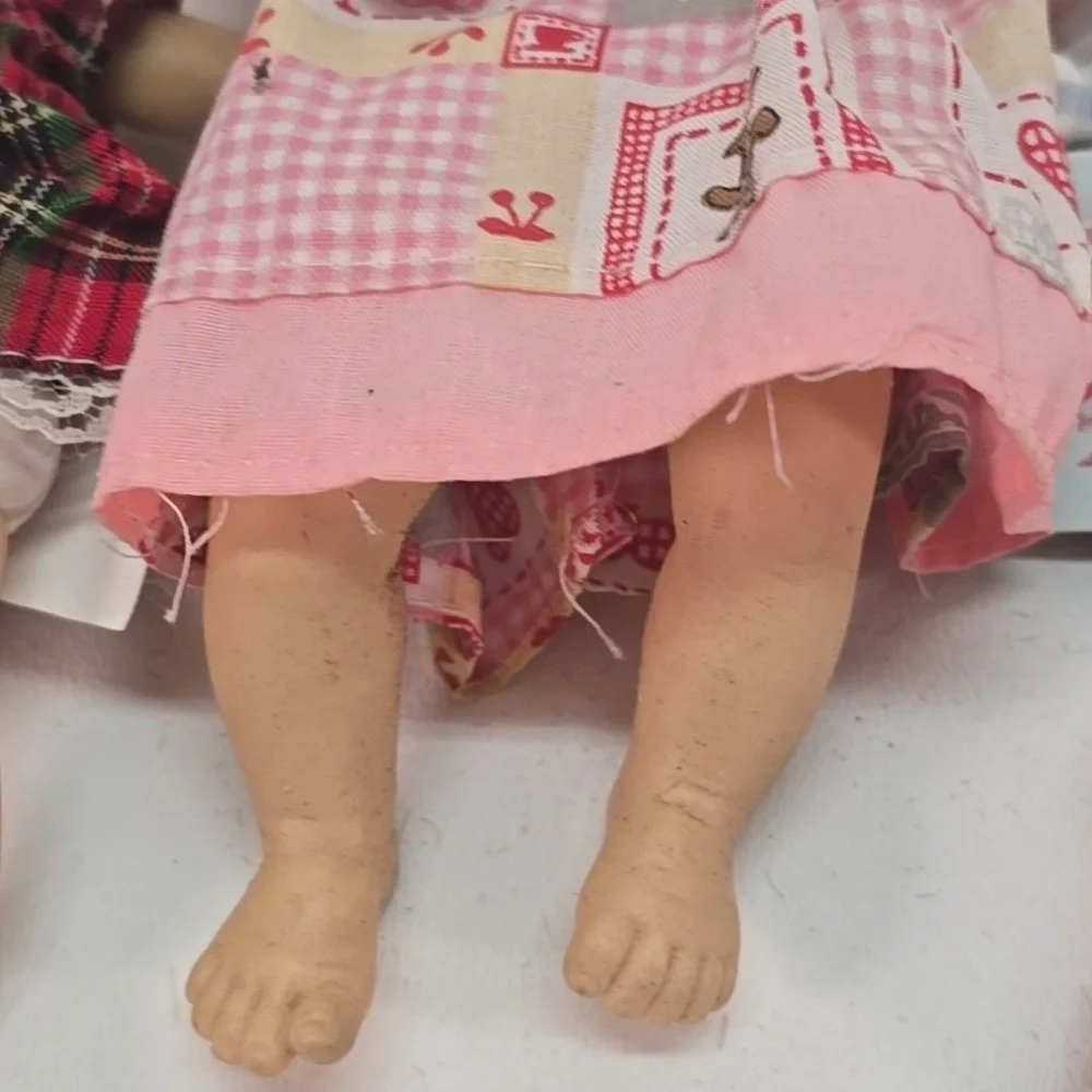 Gi-go Expressions Baby Doll Palm Pals‎ Bean Bag Vintage 90s Face Set Of 4